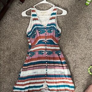 Idyllwind Aztec Sleeveless Button-Down Dress